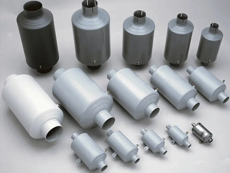 Catálogo de apagachispas Sundia para vehículos PRL, con opciones para normativas ATEX y zonas explosivas.